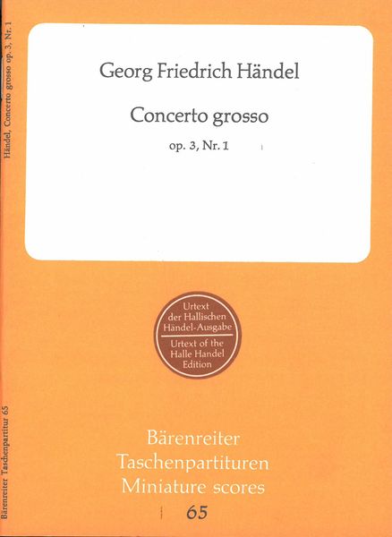 Concerto Grossi, Op. 3, No. 1.