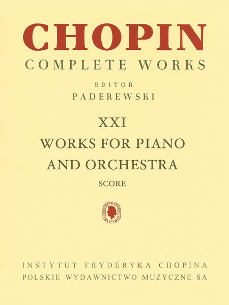 Works For Piano and Orchestra / edited by Ignac Paderewski.