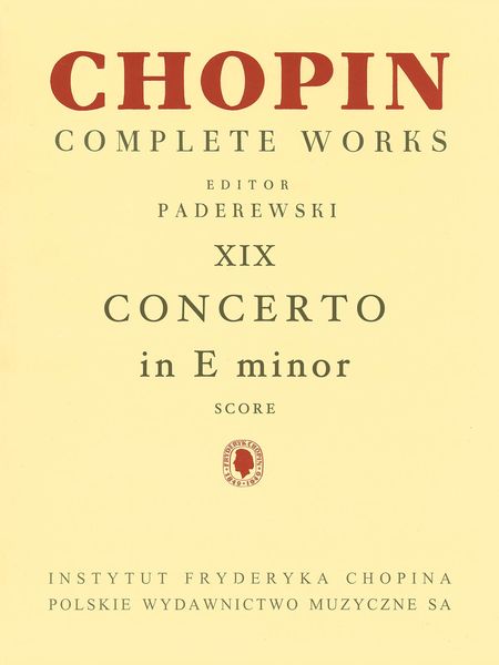 Concerto In E Minor, Op. 11 : For Piano / edited by Ignac Paderewski.