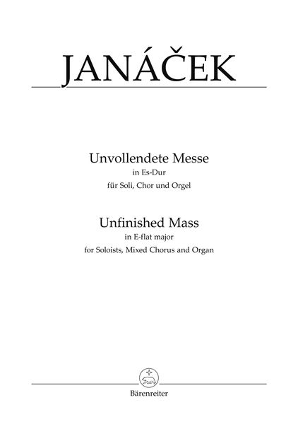 Mass In E Flat Major (1908) : For SATB Soloist, Mixed Chorus and Organ.