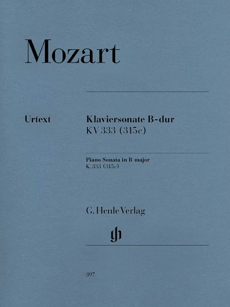 Sonata In B Flat Major, K. 333 : For Piano.