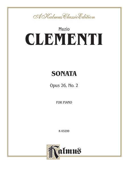 Sonata, Op. 26 No. 2 : For Piano.
