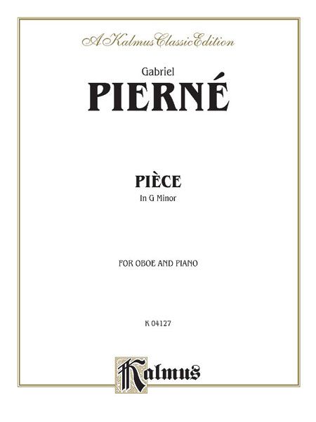 Piece In G Minor : For Oboe and Piano.