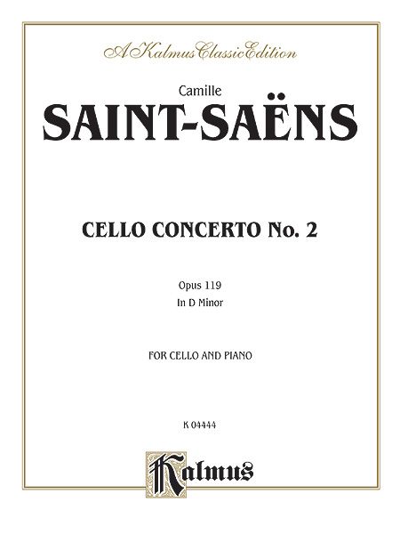 Concerto No. 2 In D Minor, Op. 119 : For Cello and Orchestra - Piano reduction by Composer.