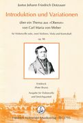Introduction and Variations, Op. 98 : For Vlc Solo, 2 Vlns, Vla & Db / First Edition by Peter Bruns.