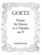 Sonate In G-Moll, Op. 17 : Für Klavier Zu Vier Händen / Hrsg. Walter Labhart.