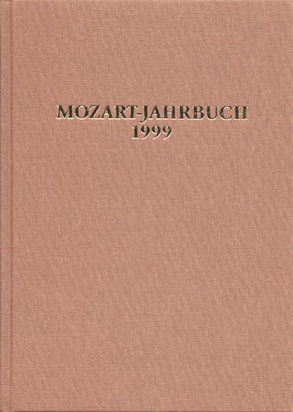 Mozart-Jahrbuch 1999.