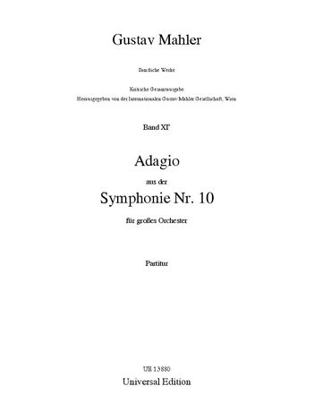 Adagio From Symphony No. 10 / edited by Erwin Ratz.