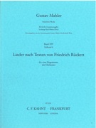 Lieder Nach Texten Von Friedrich Rückert : For Voice and Orchestra.