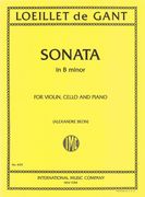 Sonata In B Minor : For Violin, Violoncello And Piano.