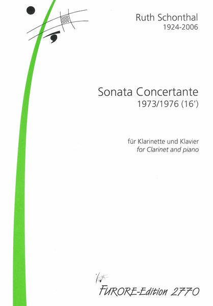 Sonata Concertante (1976) : For Clarinet and Piano.