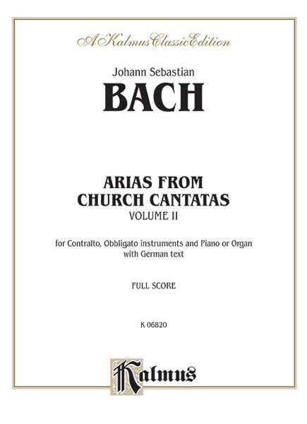 Arias From The Cantatas : Contralto, Vol. 2.