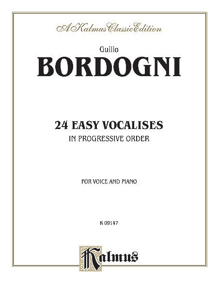 Twenty Four Easy Vocalises In Progressive Order : For Voice and Piano.