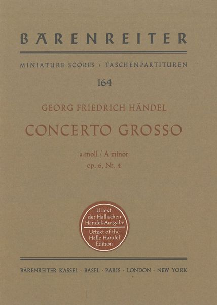 Concerto Grosso In A Minor, Op. 6, Nr.4 HWV 322.