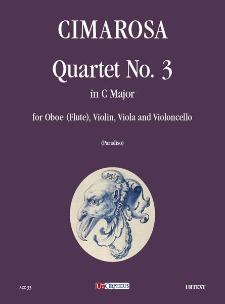 Quartetto N. 3 In C Major : For Oboe (Flute), Violin, Viola and Cello / edited by Claudio Paradiso.