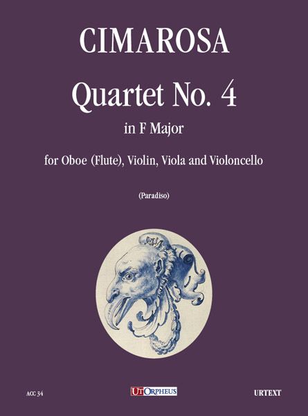 Quartetto N. 4 In F Major : For Oboe (Flute), Violin, Viola and Cello / edited by Claudio Paradiso.