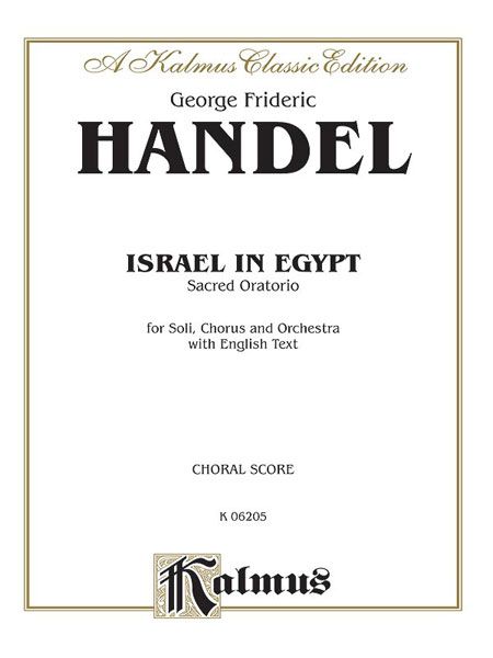 Israel In Egypt : English Text.