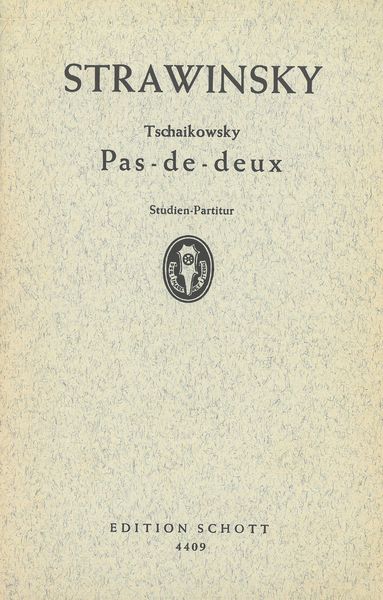 Pas-De-Deux (From Sleeping Beauty) / arranged by Igor Stravinsky.