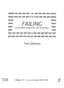 Failing : A Very Difficult Piece For Solo String Bass.