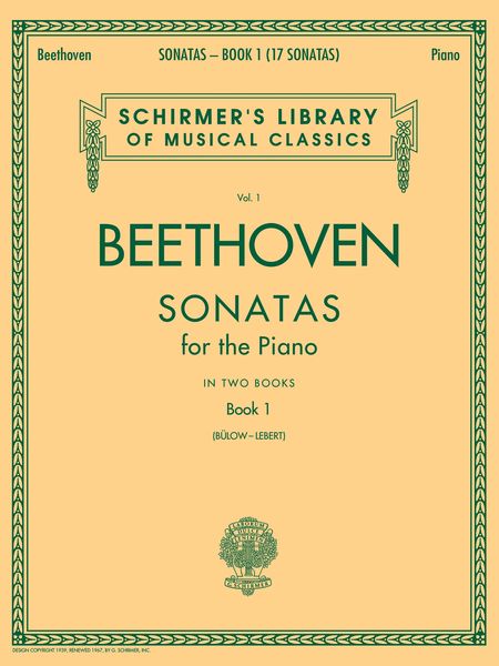 Piano Sonatas, Book 1 / Edited By Von Buelow-Lebert.