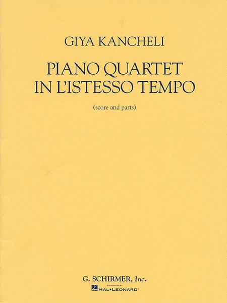 Piano Quartet In L'istesso Tempo.
