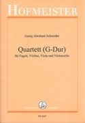 Quartet In G Major : For Bassoon, Violin, Viola and Cello / edited by Helge Bartholomaeus.