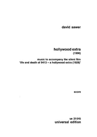 Hollywood Extra (1996) : For Clarinet, Bassoon, Trumpet, Trombone, Piano, Percussion, Violin and Cb.