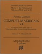 Complete Madrigals, Parts 3-4.