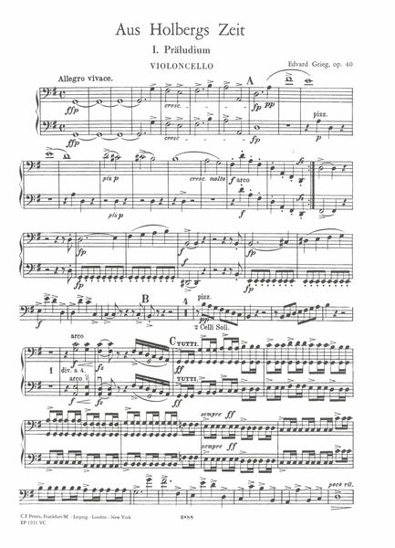 Holberg Suite, Op. 40.