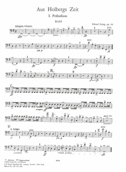 Holberg Suite, Op. 40.