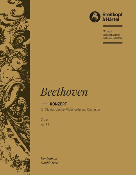 Concerto For Piano, Violin, Cello and Orchestra In C Major Op. 56 - Bass Part.