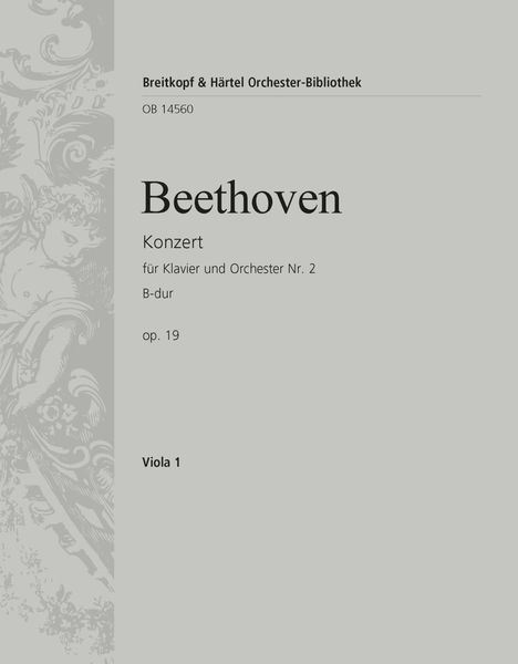 Concerto No. 2 In Bb Major, Op. 19 : For Piano and Orchestra - Viola Part.