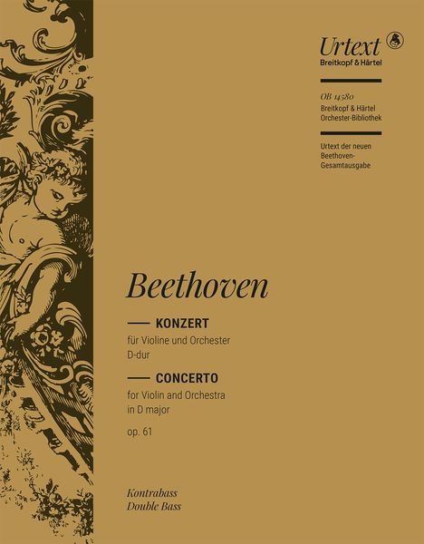 Concerto In D Major, Op. 61 : For Violin and Orchestra - Double Bass Part.