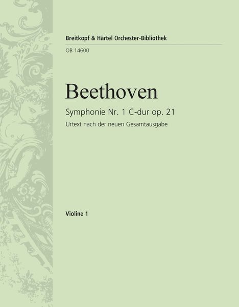 Symphony No. 1 In C Major, Op. 21 : Violin 1 Part.