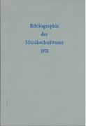 Bibliographie Des Musikschrifttums, 1975.