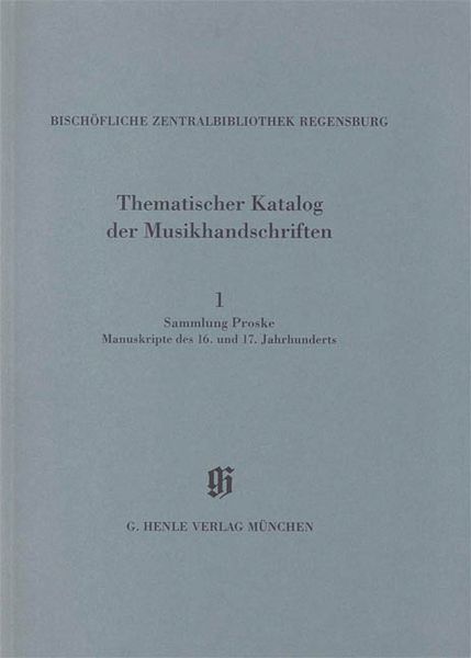 Episcopal Central Library, Regensburg, Vol. 1.