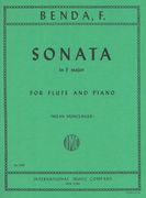 Sonata In F Major : For Flute and Piano / edited by Munclinger.