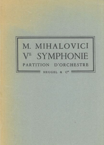 Symphony No. 5, Op. 94 (A la Memoire De Hans Rosbaud) : Poeme De Samuel Beckett.