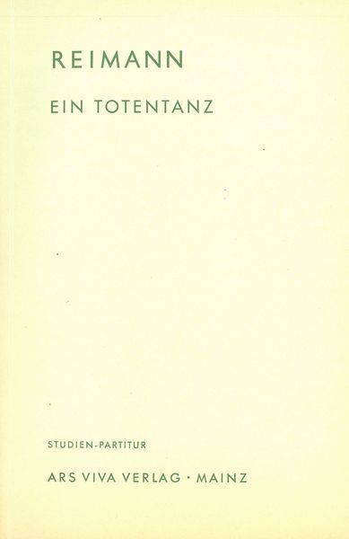 Totentanz : Suite Für Bartion und Orchester.