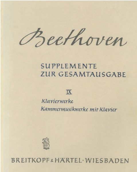 Klavierwerke/Kammermusikwerke Mit Klavier.