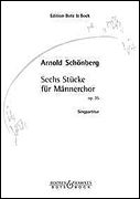 Six Pieces, Op. 35 : For Men's Choir (8-Pt Men) [G/E].