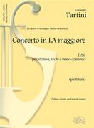 Concerto In la Maggiore D 96 : Per Violino, Archi E Basso Continuo.