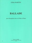 Ballade : For Alto Saxophone Or Flute and Piano.