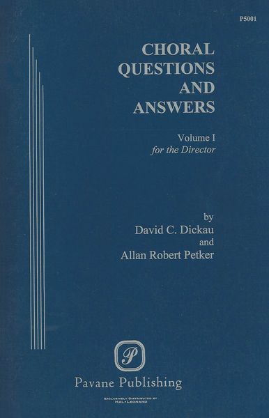 Choral Questions and Answers, Vol. 1 : For The Director.