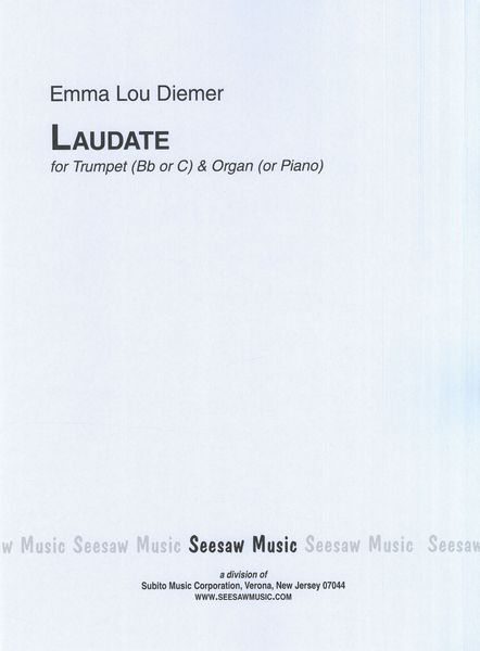 Laudate : For Trumpet and Organ (Piano).