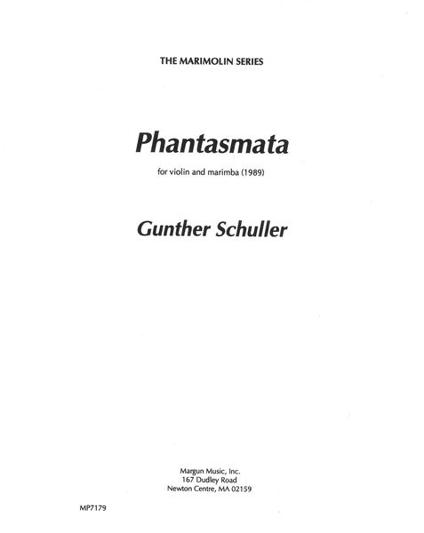 Phantasmata : For Violin and Marimba (1989).