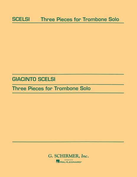 Three Pieces For Trombone Solo (1956).
