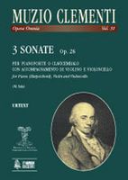 3 Sonatas, Op. 28 : For Piano (Harpsichord), Violin and Cello / edited by Massimiliano Sala.