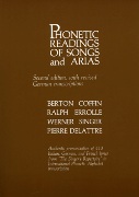 Phonetic Readings Of Songs and Arias, 2nd Edition.
