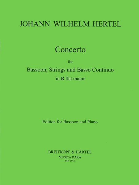 Bassoon Concerto : Reduction For Bassoon And Piano.